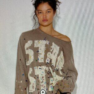 MAGNOLIA PEARL Star Star PJB Viggo Tee in Mineral/Grey: New with Tags! One Size